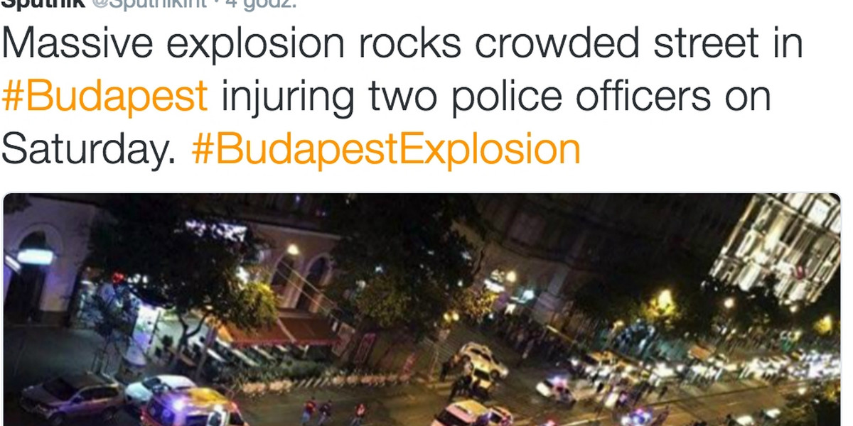 Zamach terrorystyczny Budapeszcie? Ranni policjanci