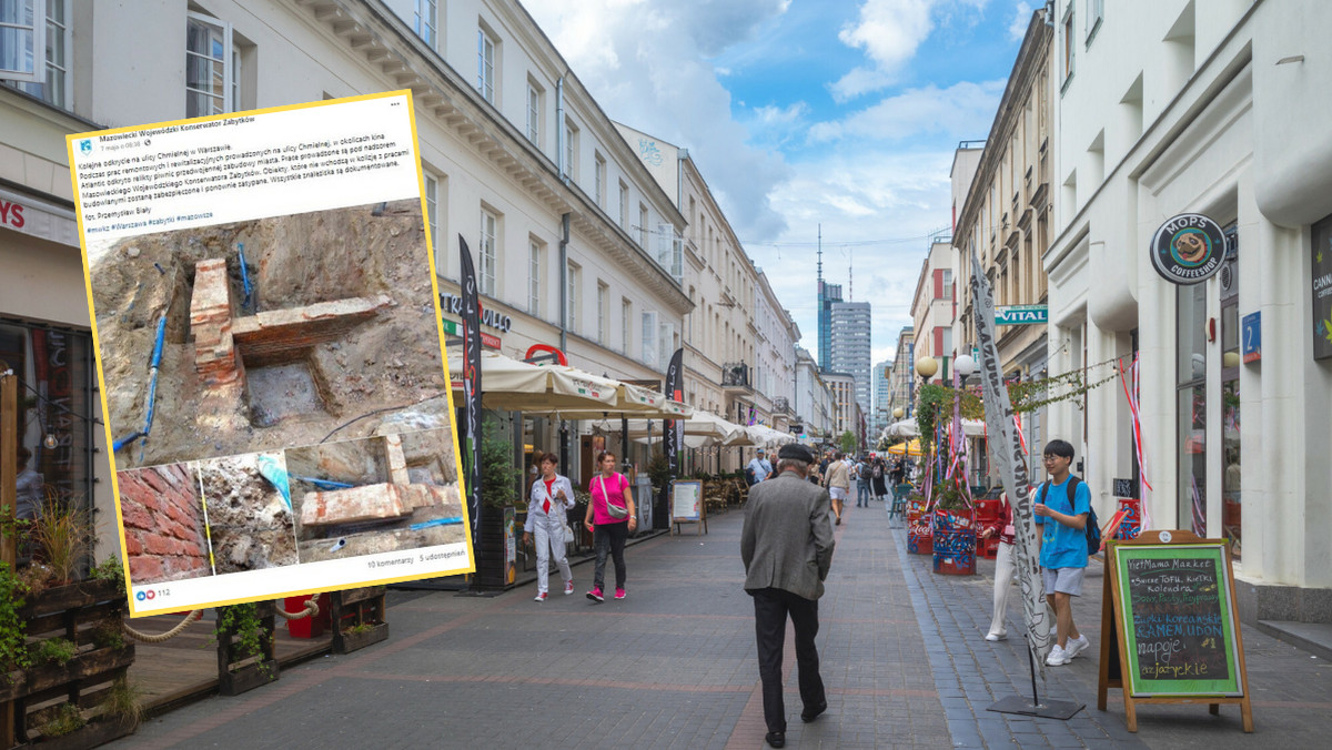 Podczas remontu ulicy natrafiono na pozostałości po przedwojennej Warszawie