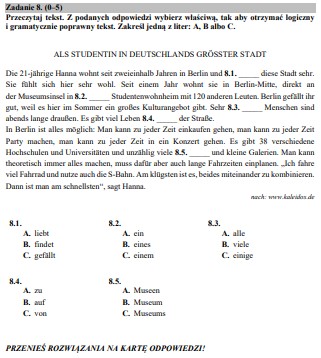 Matura 2019. Język niemiecki podstawowy [ARKUSZE]