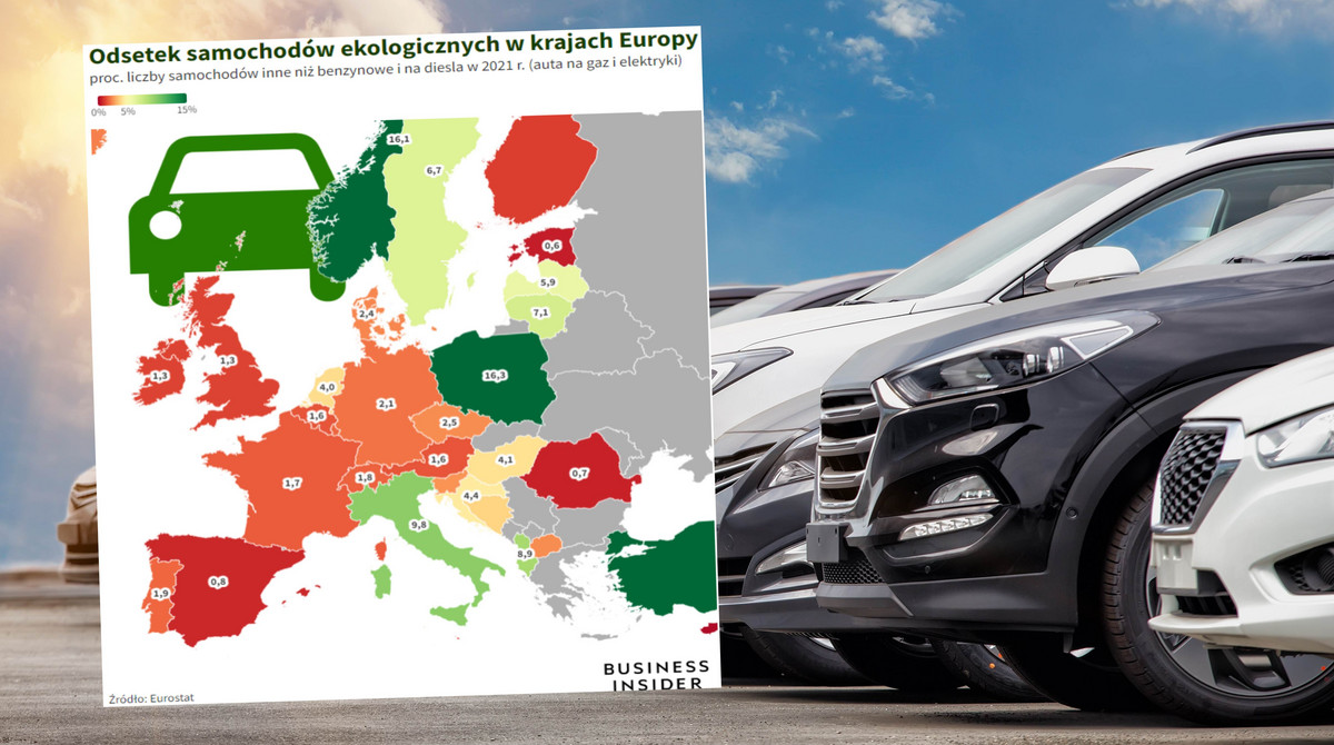 Najwięcej ekologicznych samochodów w Unii mają Polacy. Zaskakujące  statystyki