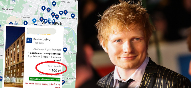Ed Sheeran zagra dziś w Warszawie. W hotelach już tylko pokoje za przeszło 1200 zł
