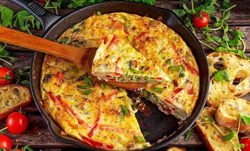 Frittata ziemniaczano-bekonowa