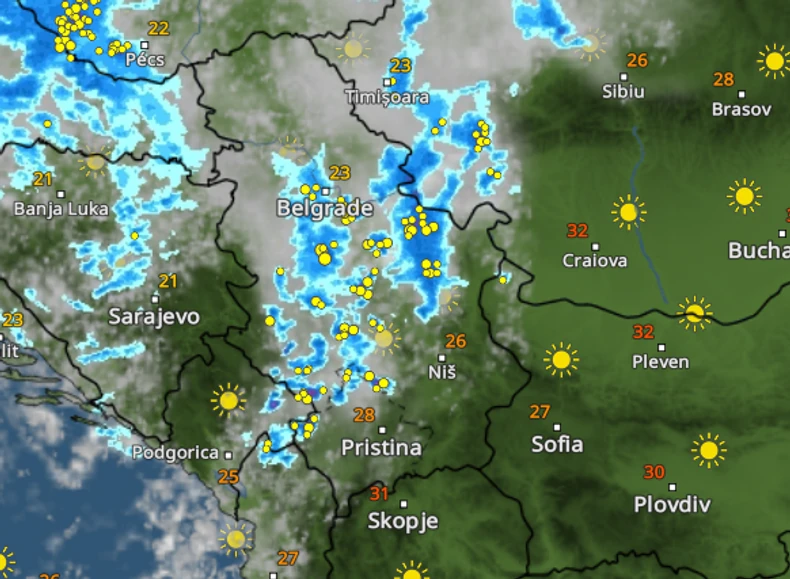 Vreme u Srbiji u 10 sati