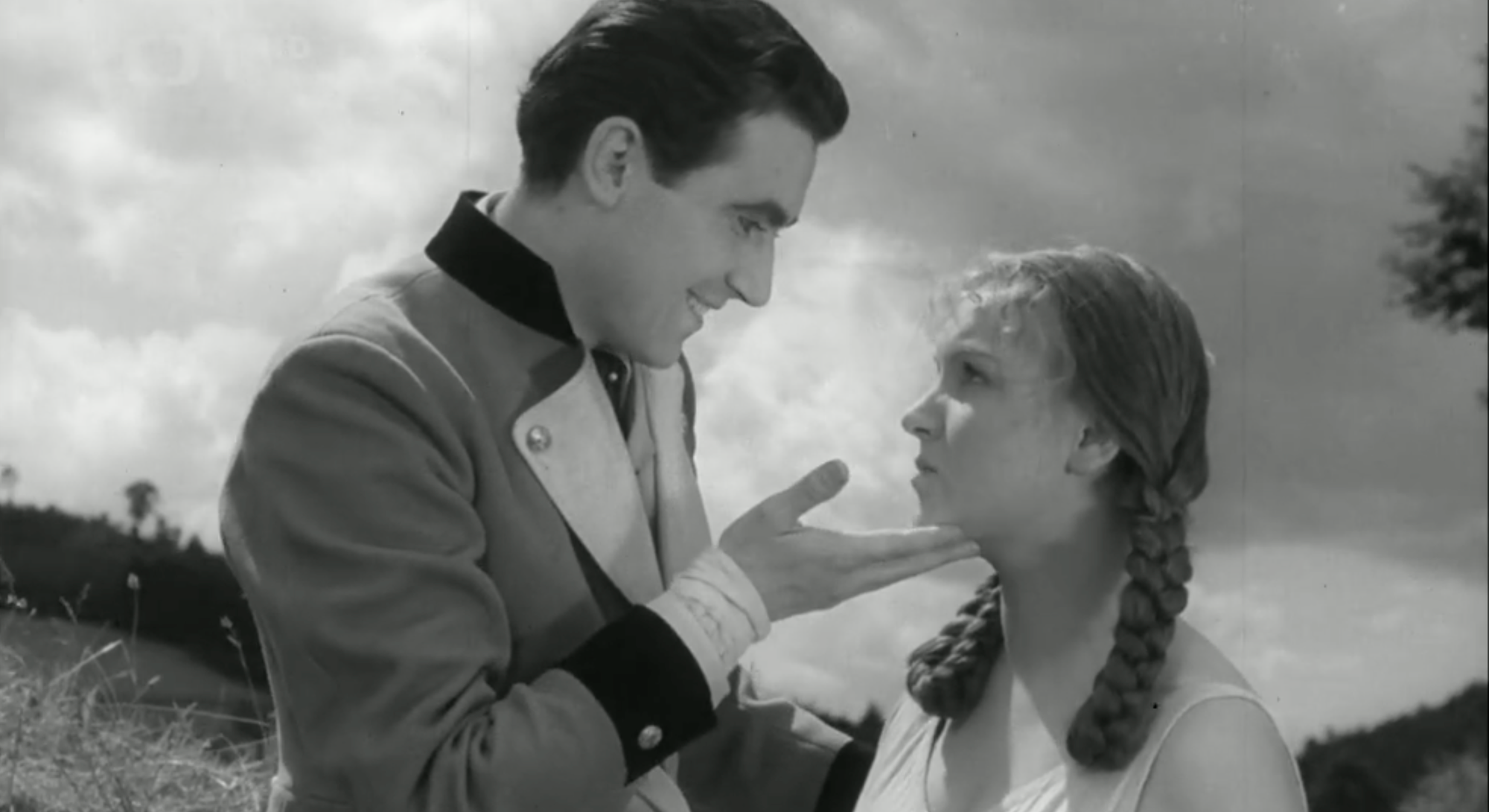 Český divadelný a filmový herec Zdeněk Dítě vo filme Prstýnek (1944).