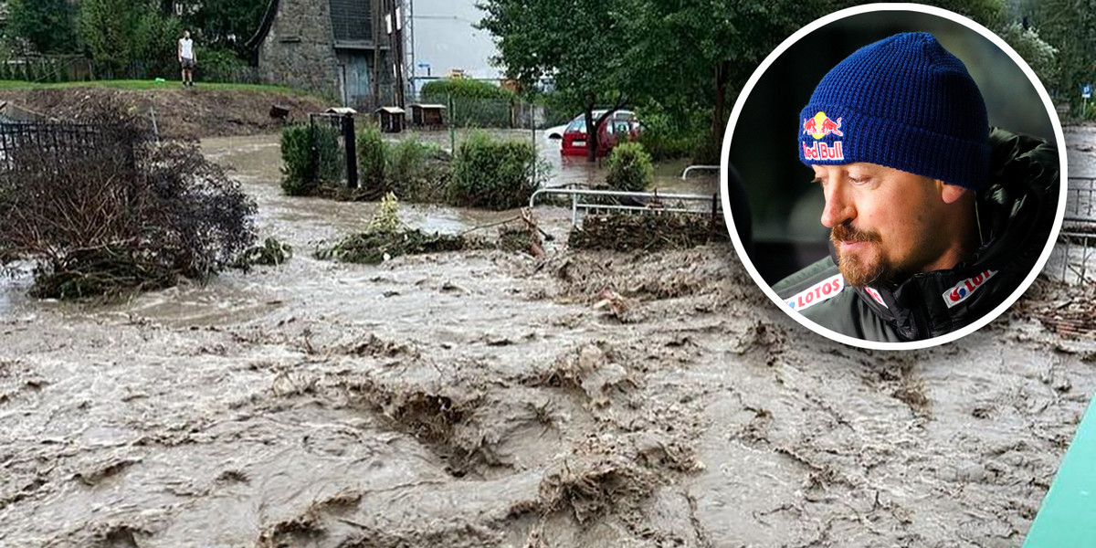 Adam Małysz przeżył podczas weekendu prawdziwą katastrofę. Powódź przeszła przez jego ukochaną Wisłę. 