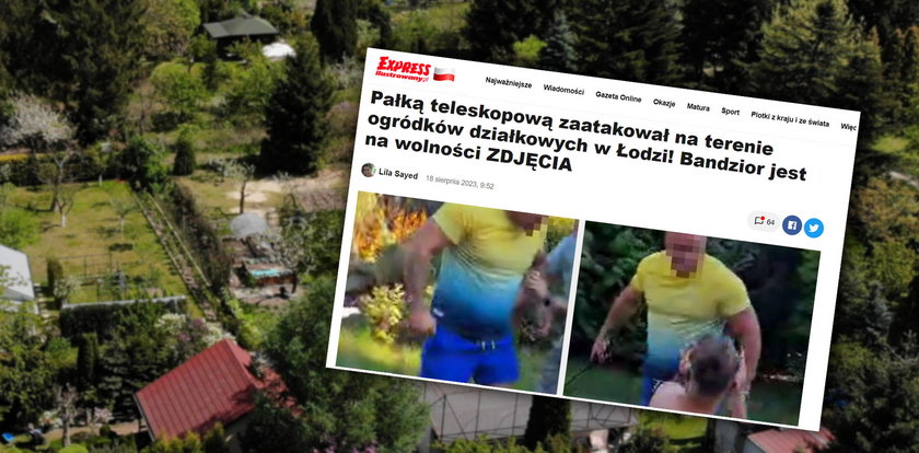 Dantejskie sceny na grillu. Osiłek wtargnął z pałką teleskopową