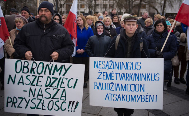 Protest Polaków z Wileńszczyzny