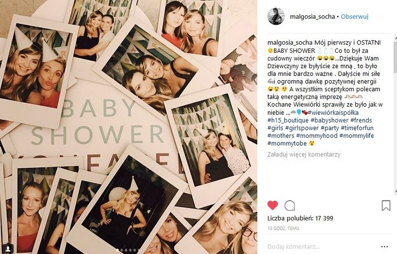 baby shower Małgorzaty Sochy