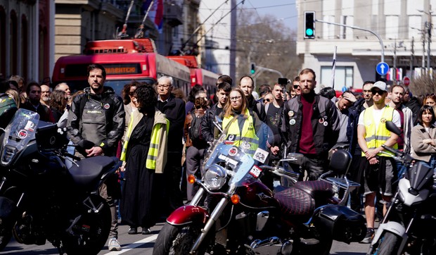 Protestna šetnja studenata u blokadi