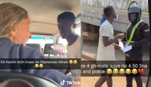 White woman reports Ghanaian driver’s mate to police for overcharging her by 50 pesewas