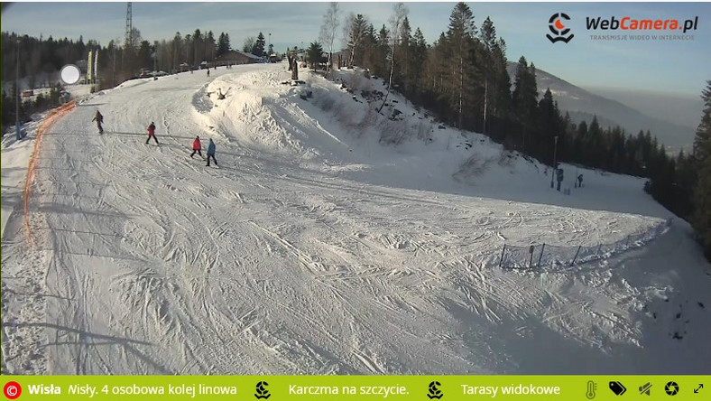 Skolnity Wisła Ski & Bike Park - kamera 1.02.2021 o godz. 14.20