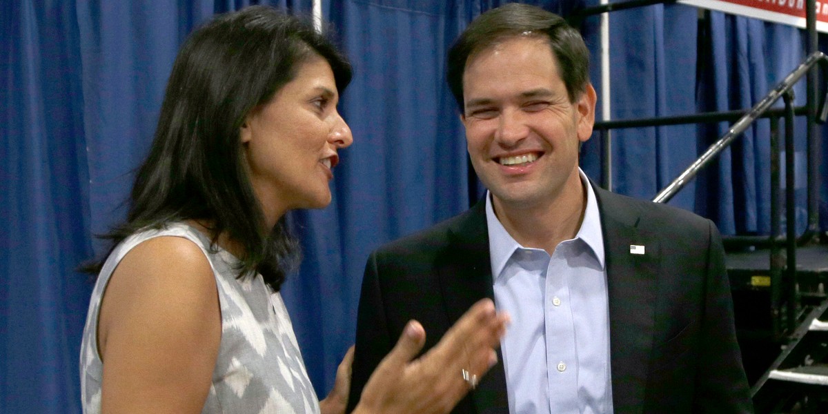 Nikki Haley and Marco Rubio.