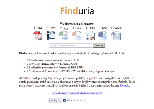 Finduria.pl ma się niebawem pojawić w kolejnych wersjach językowych. Jednak ta najważniejsza dla nas jest już dostępna