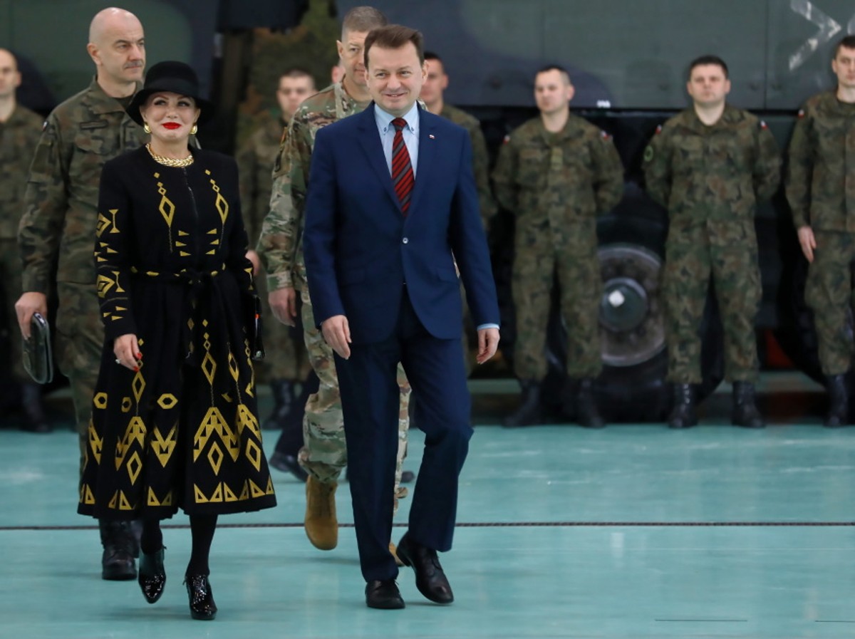 Georgette Mosbacher i Mariusz Błaszczak