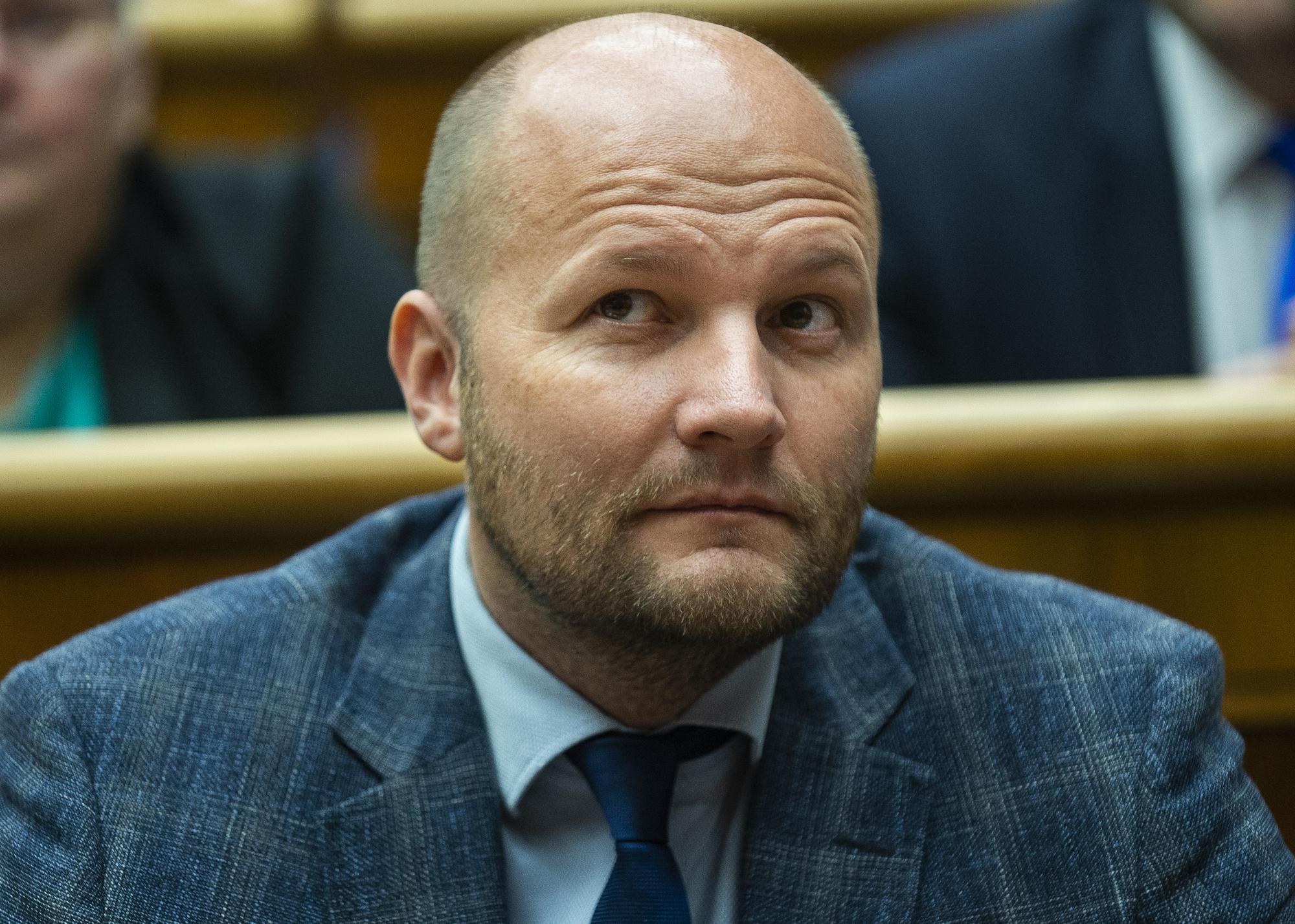 Poslanec Národnej rady SR za mimoparlamentnú stranu Demokrati Jaroslav Naď.