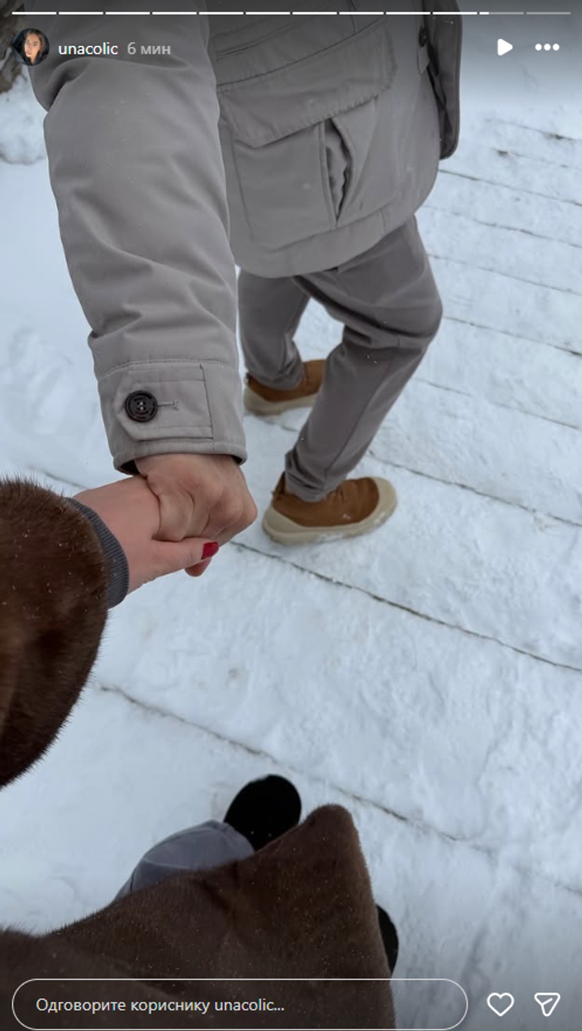 Una Čolić sa dečkom