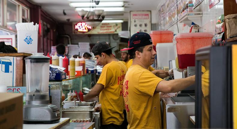 Restaurant workers