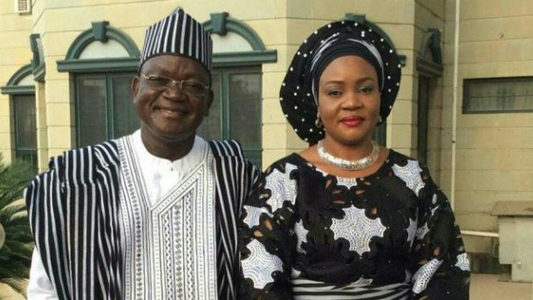 Gov Samuel Ortom and his wife Eunice Ortom (TheCable)
