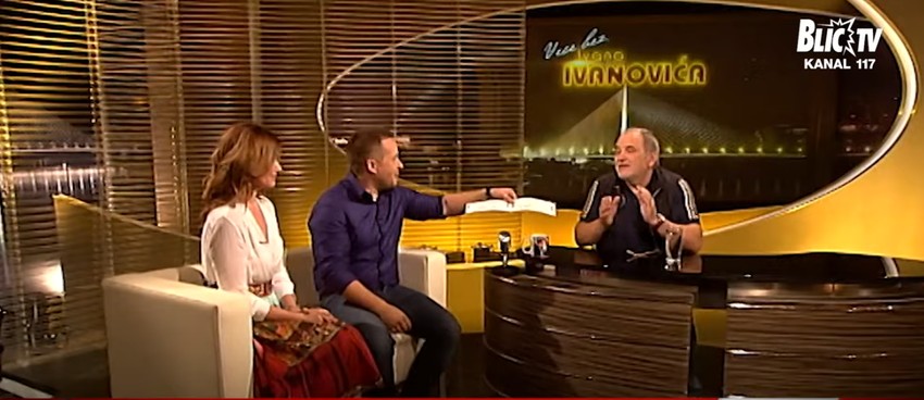 Olivera i Đorđe Balađević u emisiji "Veče sa Ivanovićem"