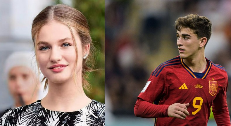 Spain Princess Leonor crushes on Gavi as Spain shine at the World Cup ...