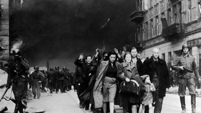 Jews Captured By Nazi Troops In Warsaw