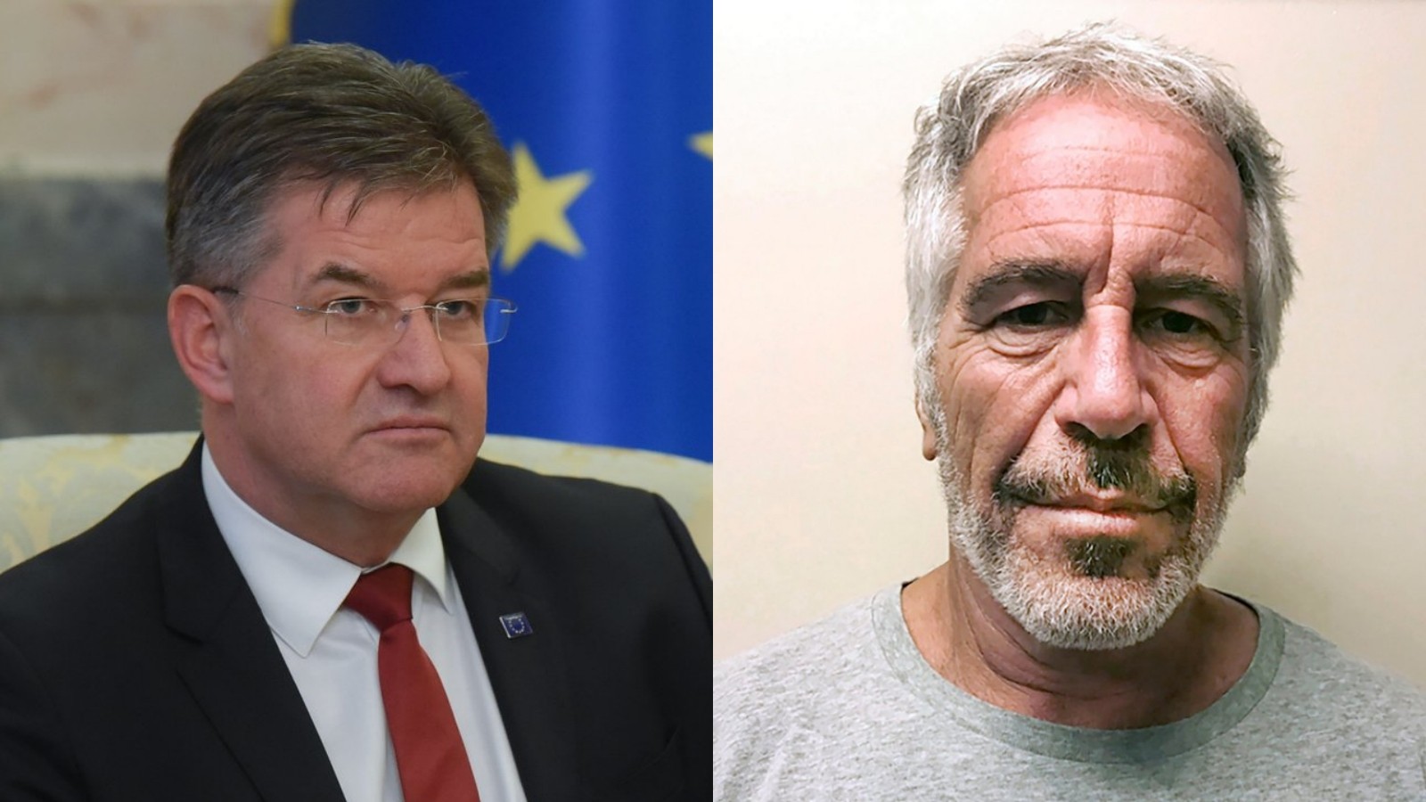 Miroslav Lajčák a Jeffrey Epstein.