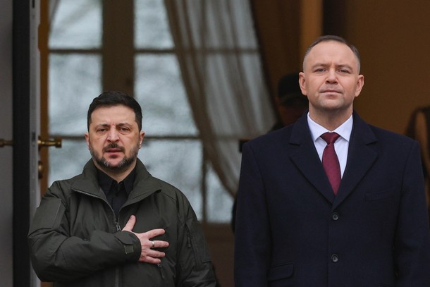 Wołodymyr Zełeński i Karol Nawrocki
