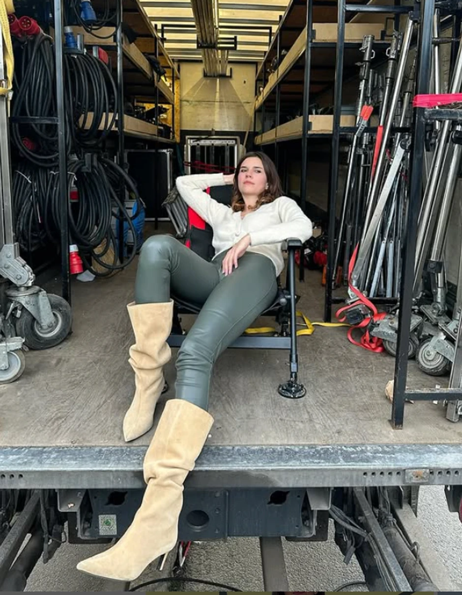 Anica Lazić u prikolici kamiona