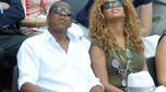 Jay-Z i Beyonce Knowles na widowni turnieju French Open