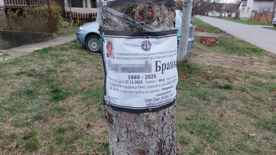 Umrlica za stradalu Brankicu