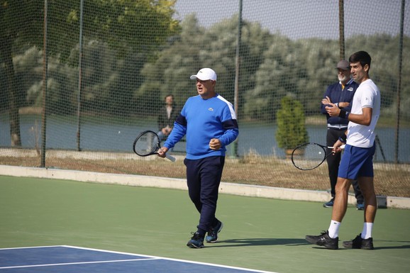 Marjan Vajda i Novak Đoković