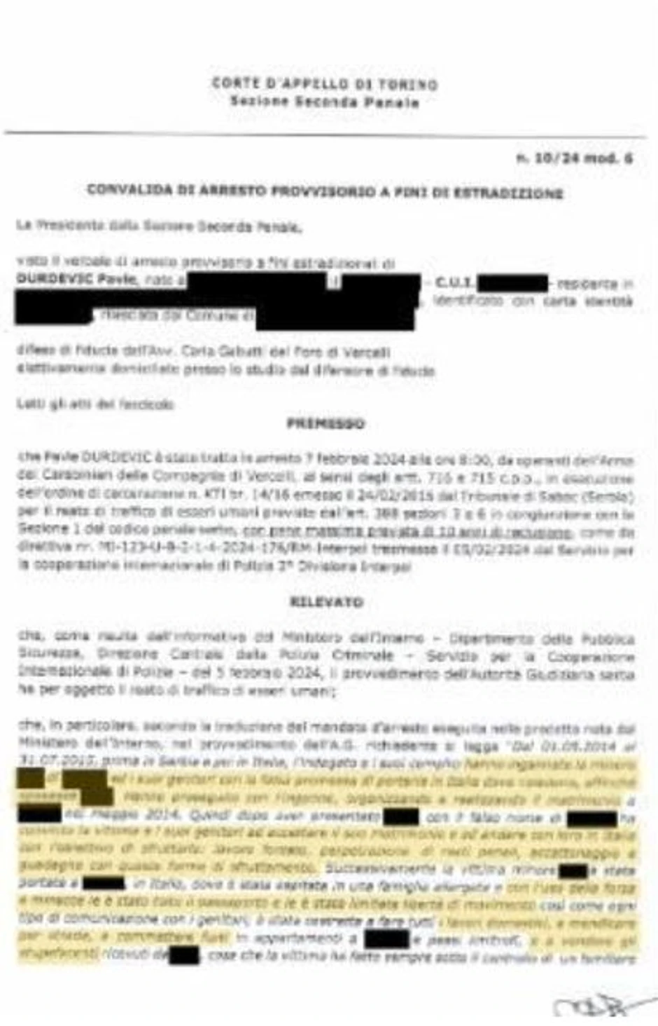 Optužnica iz Torina