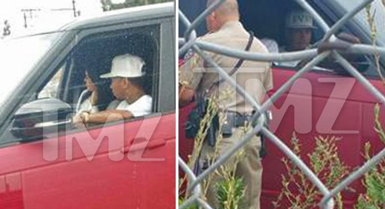 Tyga pulled over on his way to Disneyland with Kylie Jenner