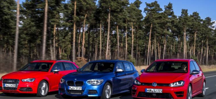 Porównanie | Superkompakty: Audi S3, BMW M135i, Volkswagen Golf R