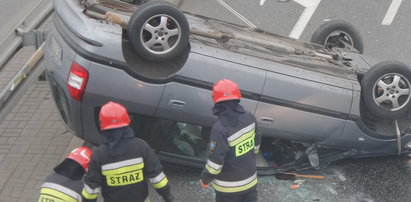 Dachowanie na Wale Miedzeszyńskim