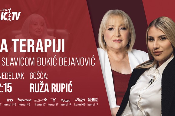 (VIDEO) Detinjstvo, razvod roditelja, saobraćajna nesreća, karijera, smrt ljubimca: Ispovest Ruže Rupić u emisiji "Na terapiji sa Slavicom Đukić Dejanović" ponedeljak 22.15 h samo na Blic TV