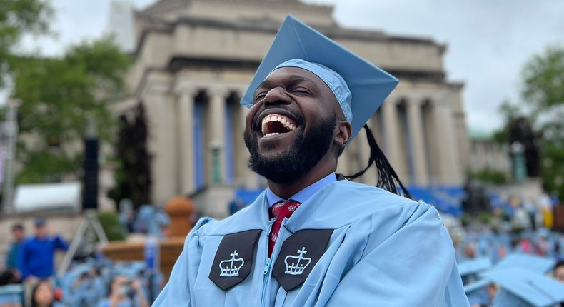 Larry Madowo finally celebrates in-person graduation after 2 year delay 