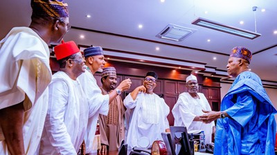 Vice president Kashim Shettima will today hold the first National Economic Council meeting of the Bola Tinubu administration [Twitter/Bashir Ahmed]