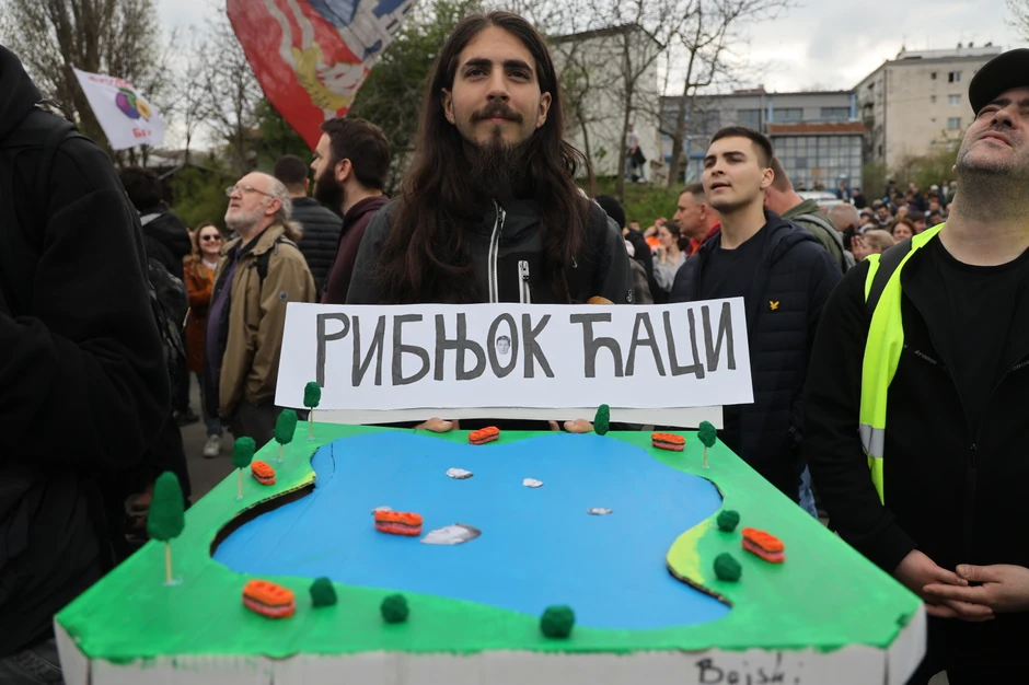 Protest ispred Informera