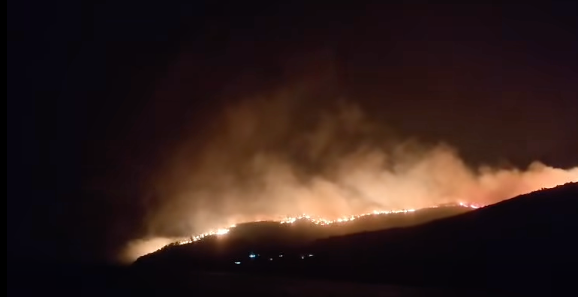 Požiar na ostrove Brač.