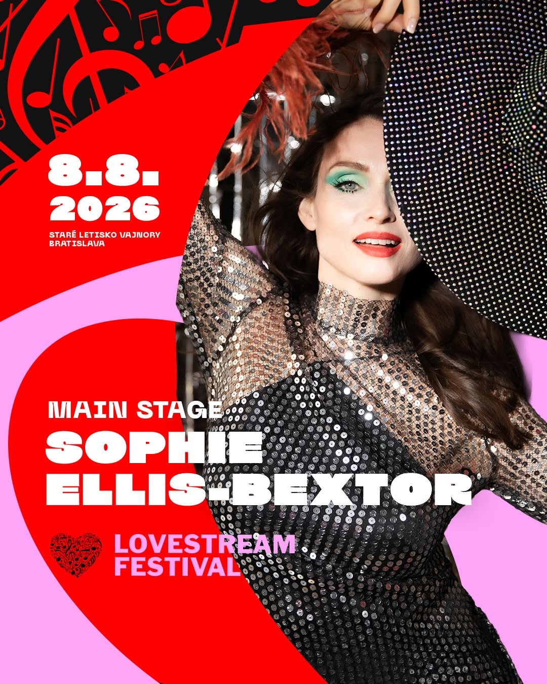 Speváčka Sophie Ellis-Bextor vystúpi na Lovestreame.
