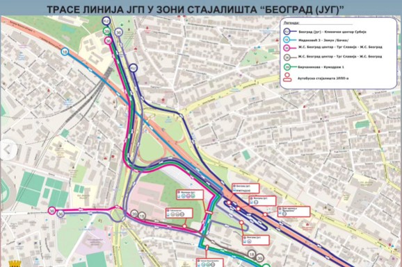 (MAPA) USKORO OTVARANJE STANICE "BEOGRAD JUG" Imaće 13 perona, a ove 3 gradske linije sada tu staju, evo svih NOVINA