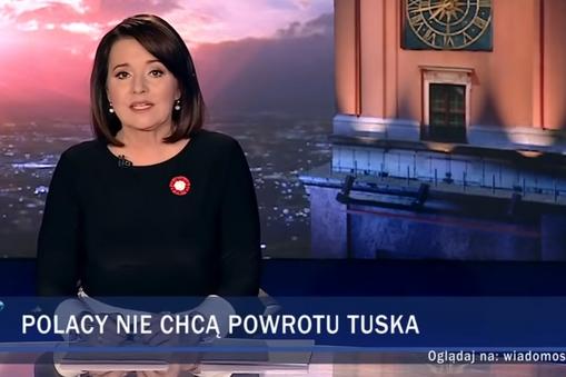 Danuta Holecka w Wiadomościach TVP 