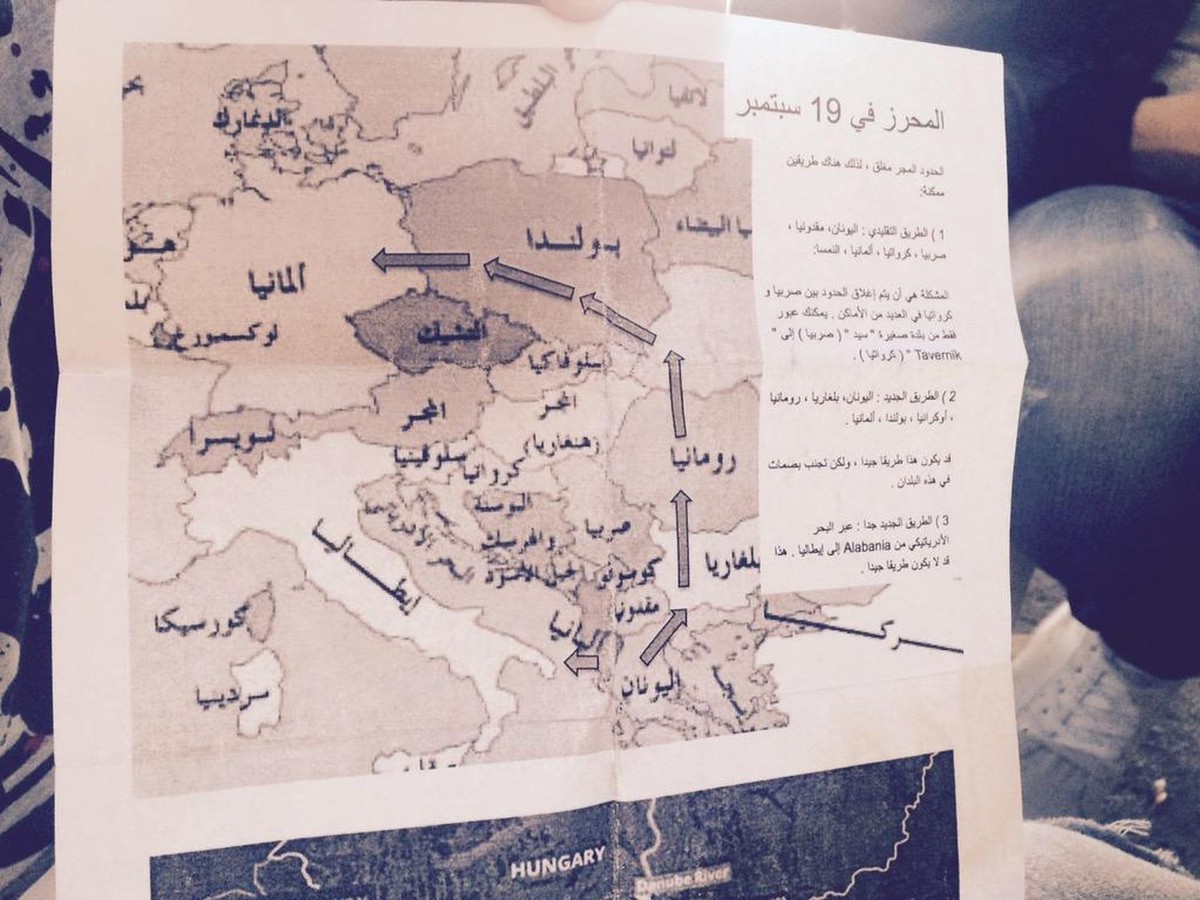 Mapa, którą pokazał niemiecki reporter Malte Henk