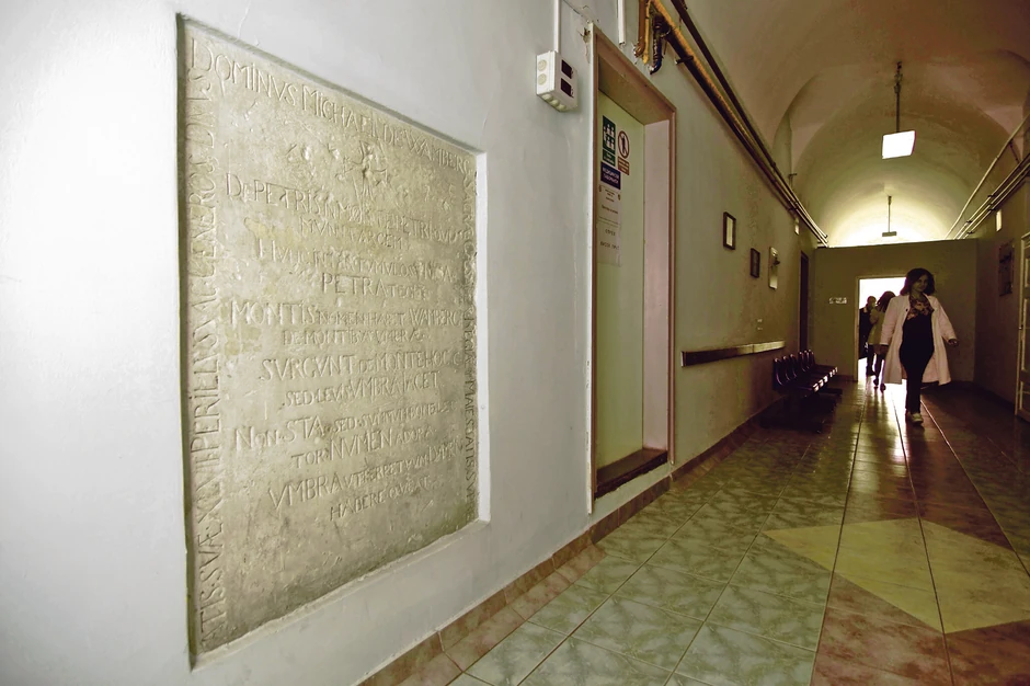 U krugu bolnice je i spomen-ploča graditelju petrovaradinske tvrđave