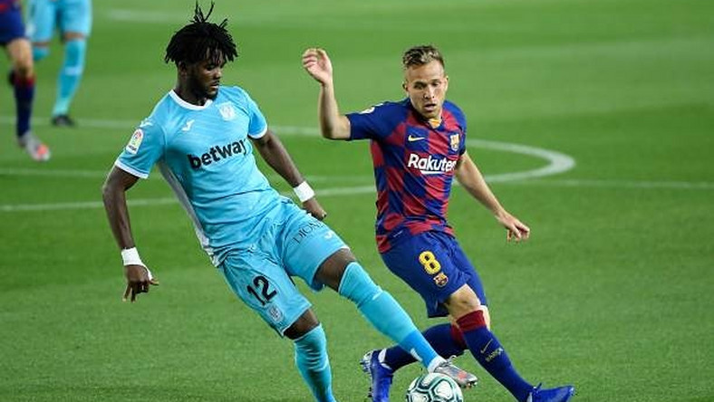 Chidozie Awaziem had a poor outing as Leganes lost 2-0 away at Barcelona  (Getty Images)