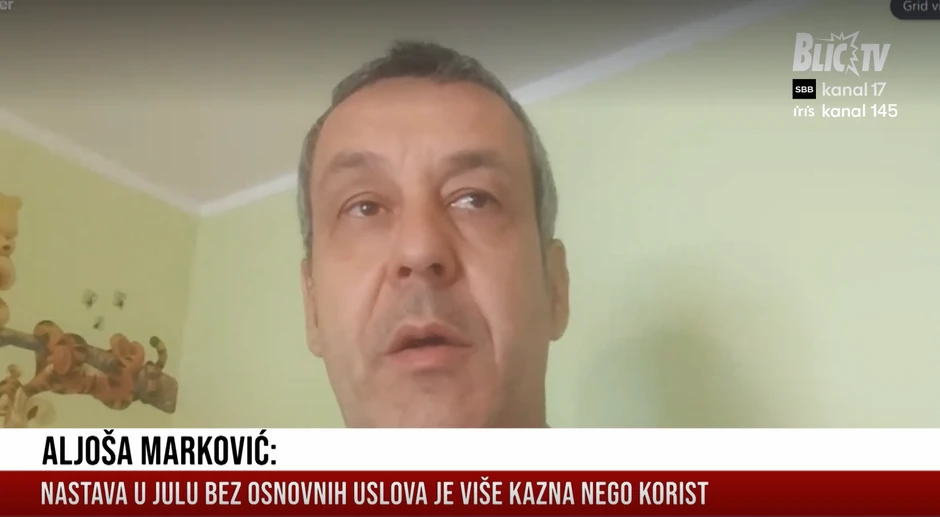 Aljoša Marković, otac učenika Pete beogradske gimnazije