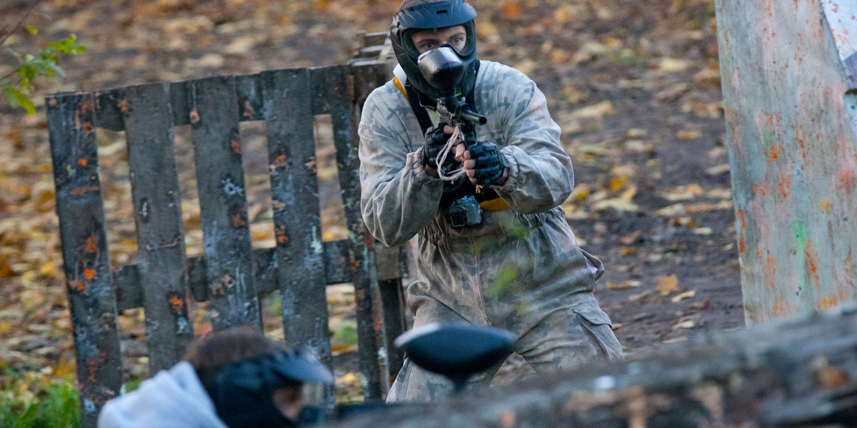 Lech Poznań na Paintballu