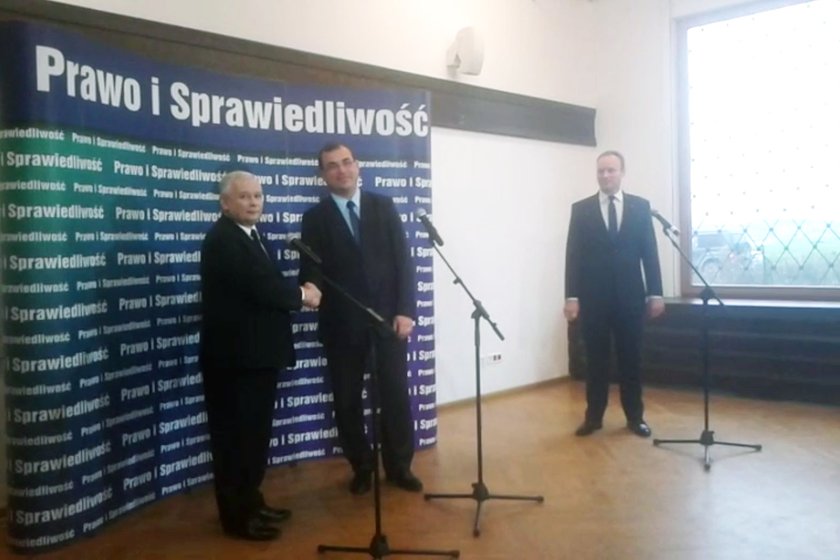 Jarosław Kaczyński i Andrzej Jaworski