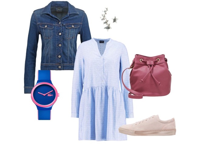 STYLIZACJE z dżinsową kurtką